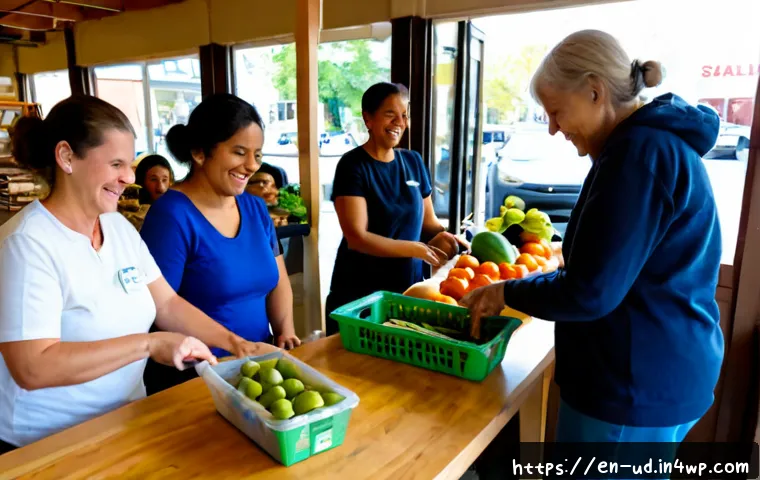 Home 15 긍정심리학을 활용한 사회적 기업 모델 - Photorealistic community social enterprise workshop in a bright American neighborhood storefront, a ...